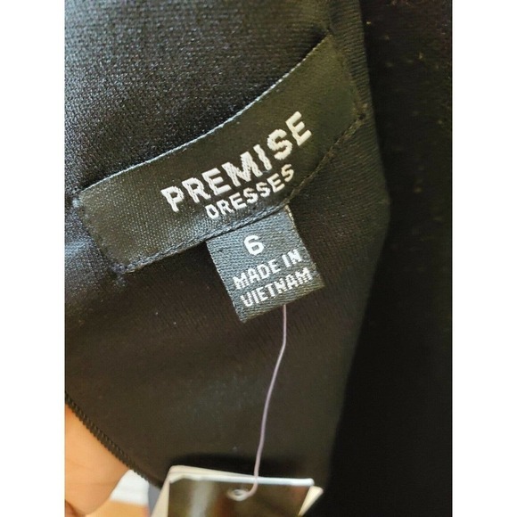 Adelphi Premise Black Dress NWT SZ 6 - Picture 8 of 10